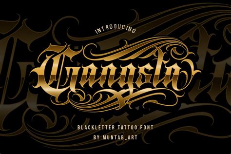 gangsta lettering fonts